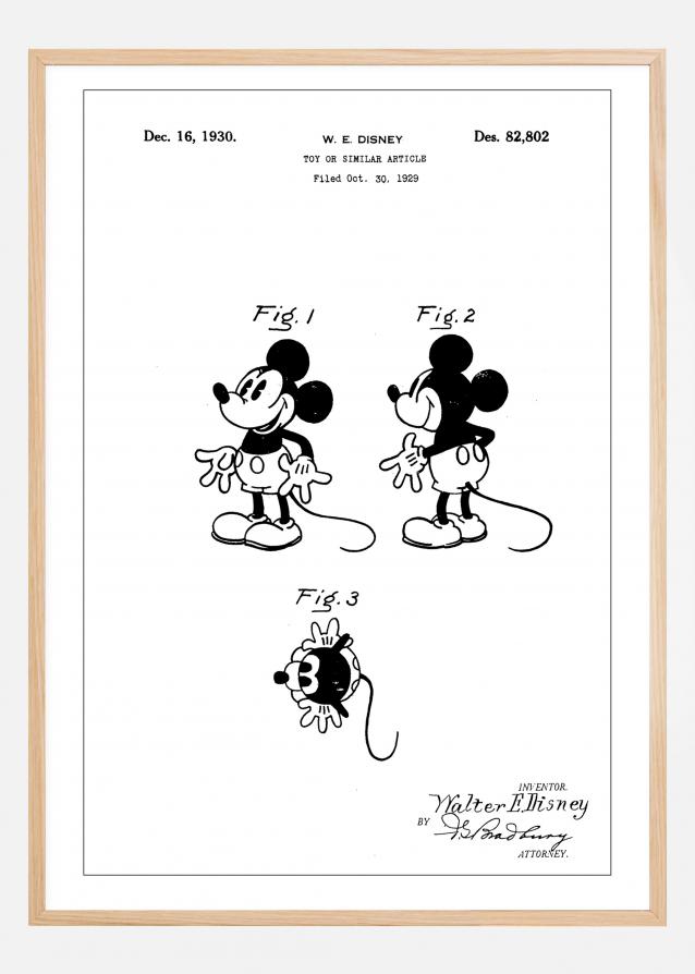 Patent Print - Toy Walt Disney - White Plakat