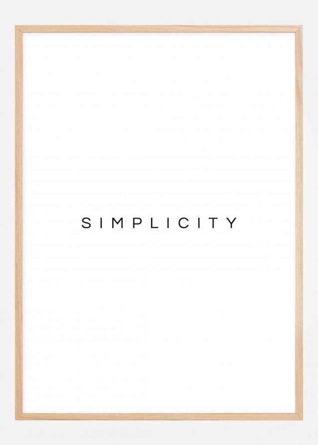 Simplicity Plakat