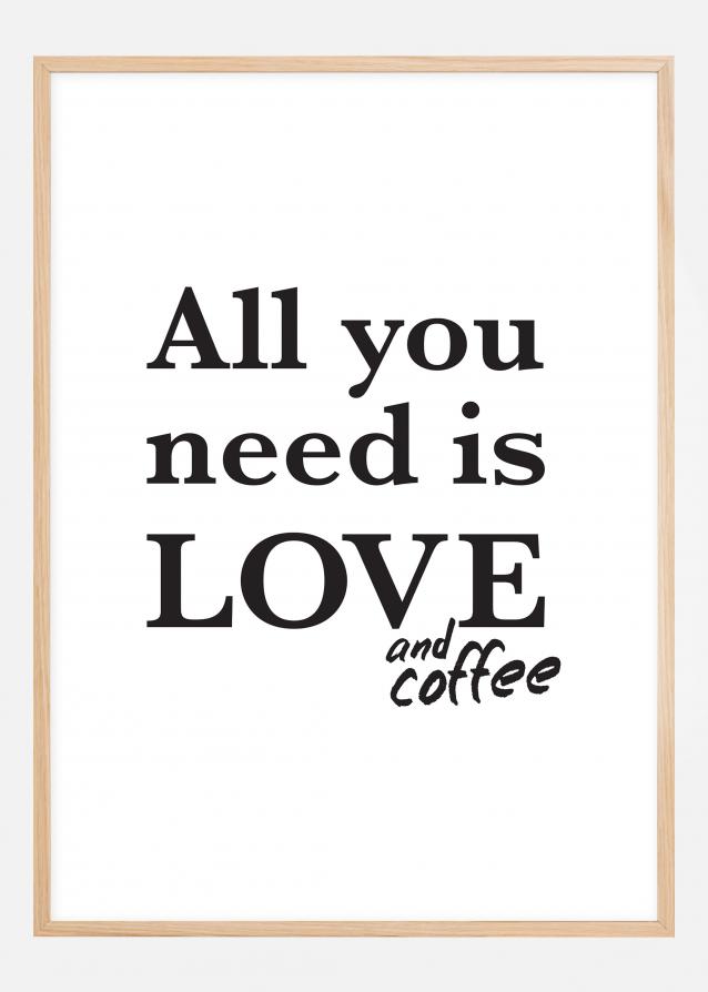 Love and coffee Plakat