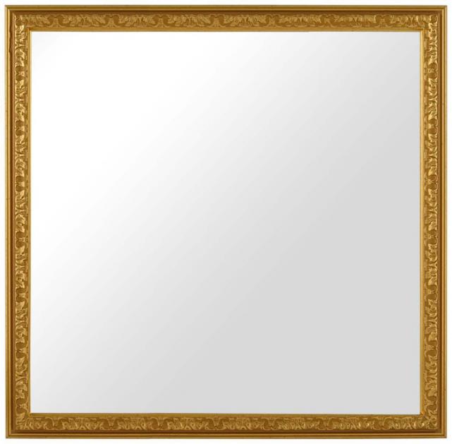 Spejl Nostalgia Guld 45x45 cm