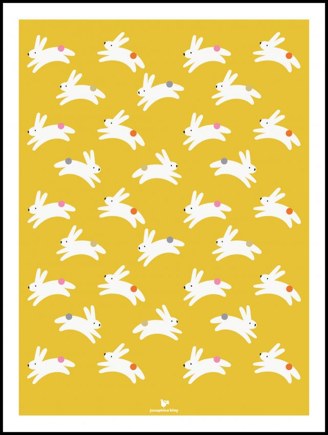 Rabbit - yellow Plakat