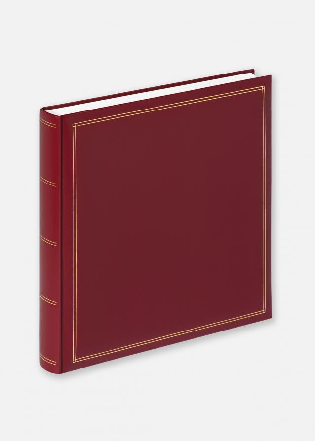 Monza Album Classic rød - 34x33 cm (60 Hvide sider / 30 blade)
