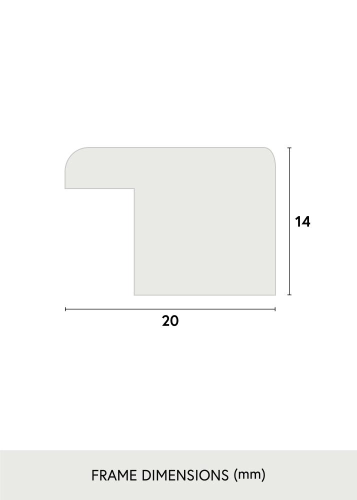 Ramme Stilren Hvid 15x20 cm - Passepartout Hvid 11x15 cm