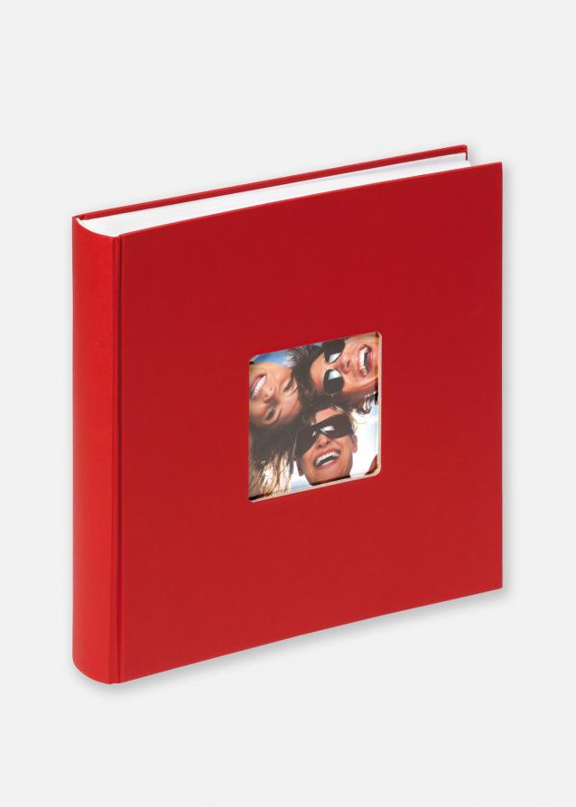 Fun Album rød - 30x30 cm (100 Hvide sider / 50 blade)