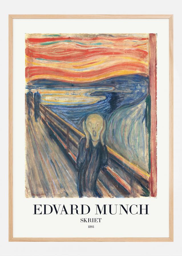Edvard Munch - Skriet (The Scream) Plakat