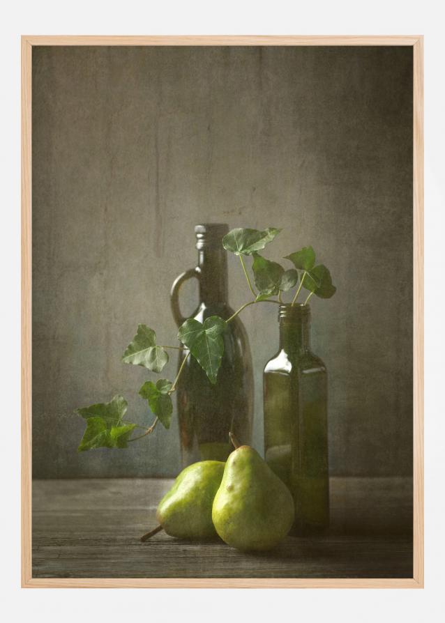 Pears And Bottles Plakat