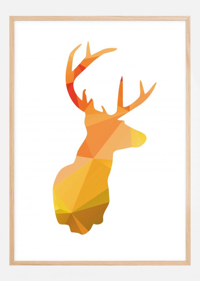 Deer - efterårsfarver Plakat
