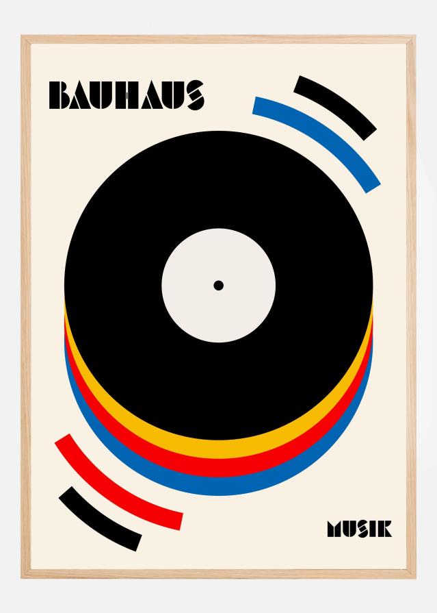 Bauhaus Musik Retro Illustration Plakat