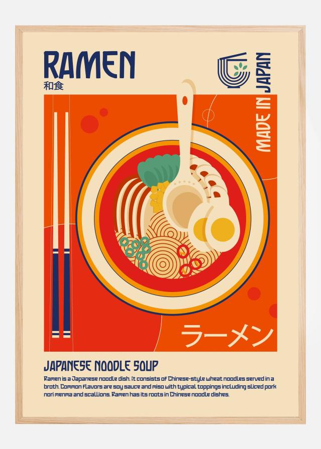 Ramen Japanese Food Print Plakat