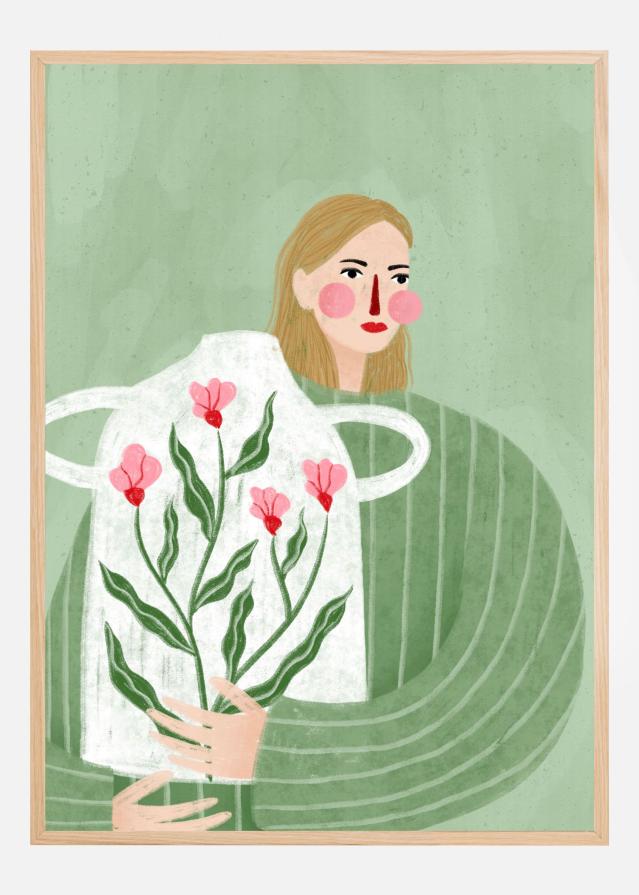 The Woman With He Vase Plakat