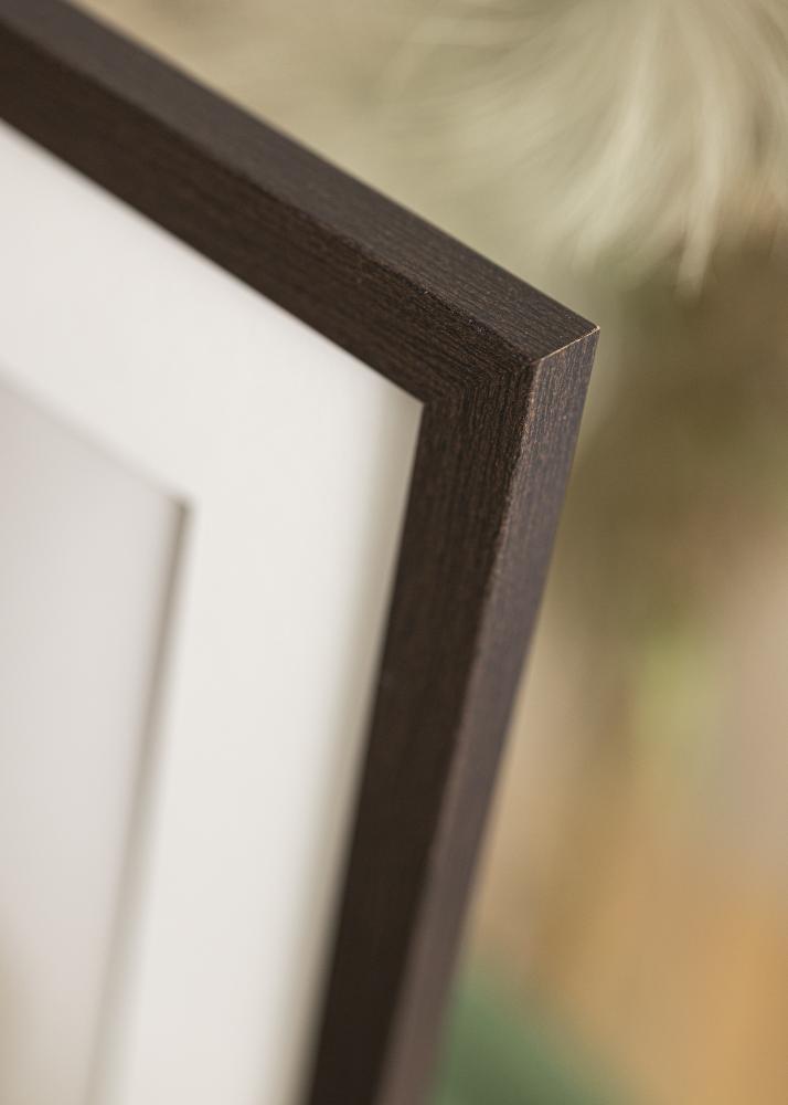 Ramme Stilren Wenge 40x50 cm - Passepartout Hvid 29x39 cm