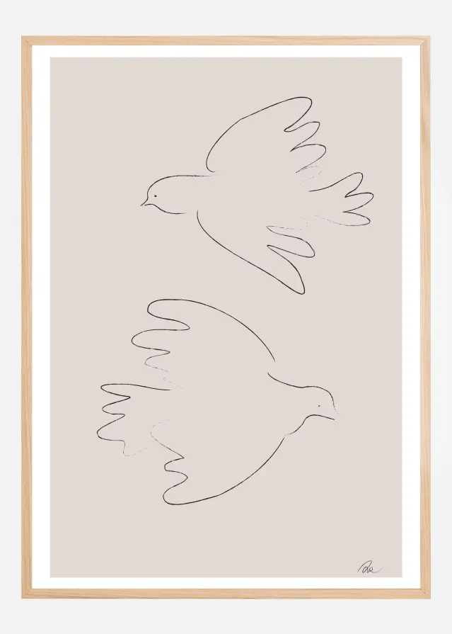 Two Doves Plakat