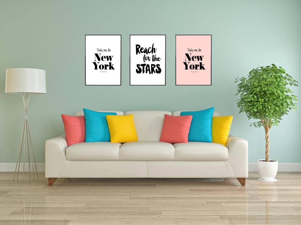 Take me to New York - Pink Plakat