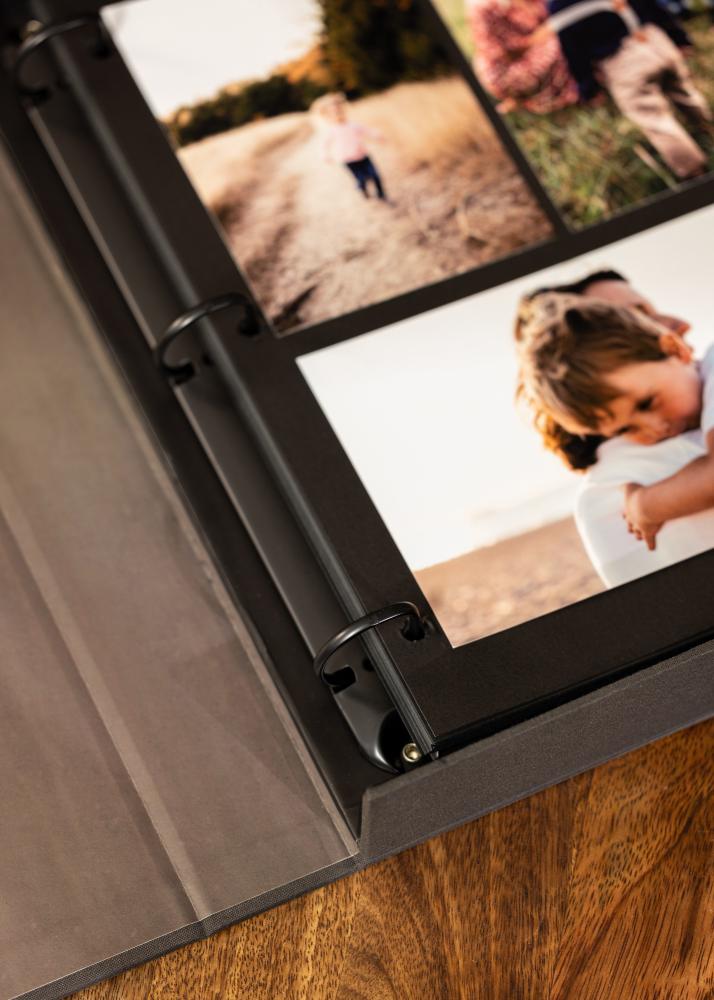 KAILA PHOTO ALBUM Black - Coffee Table Photo Album (60 Sorte Sider / 30 Blade)