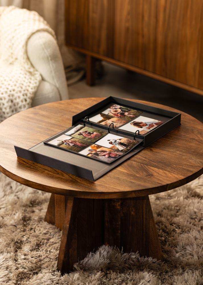 KAILA PHOTO ALBUM Black - Coffee Table Photo Album (60 Sorte Sider / 30 Blade)