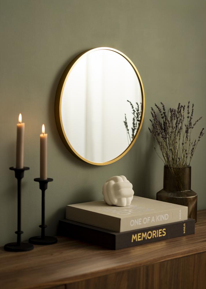 KAILA Round Mirror - Edge Gold 40 cm Ø