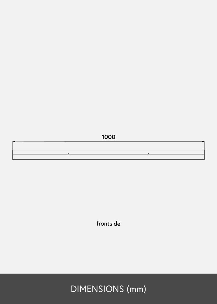 Billedhylde Hvid 100 cm