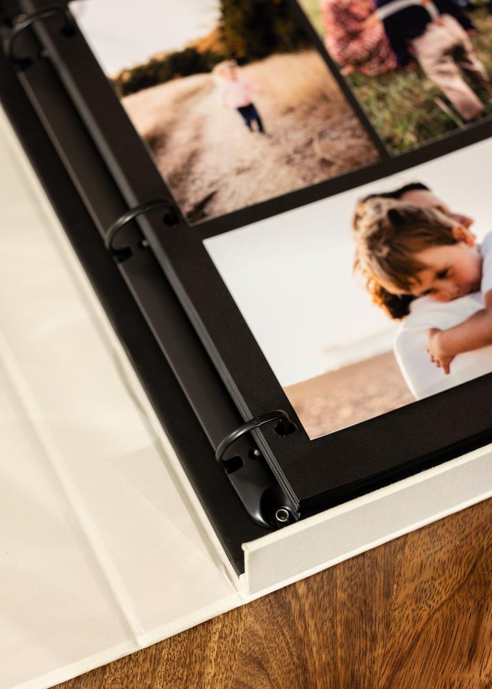 KAILA MOMENTS Creme - Coffee Table Photo Album (60 Sorte Sider / 30 Blade)