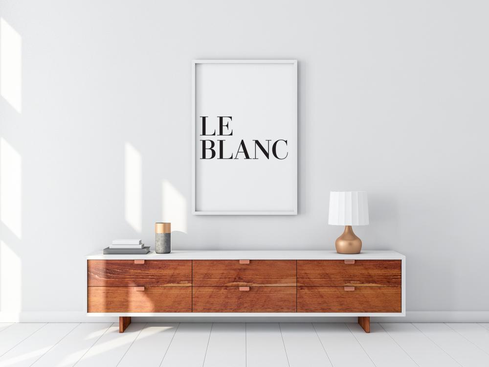 Le blanc Plakat