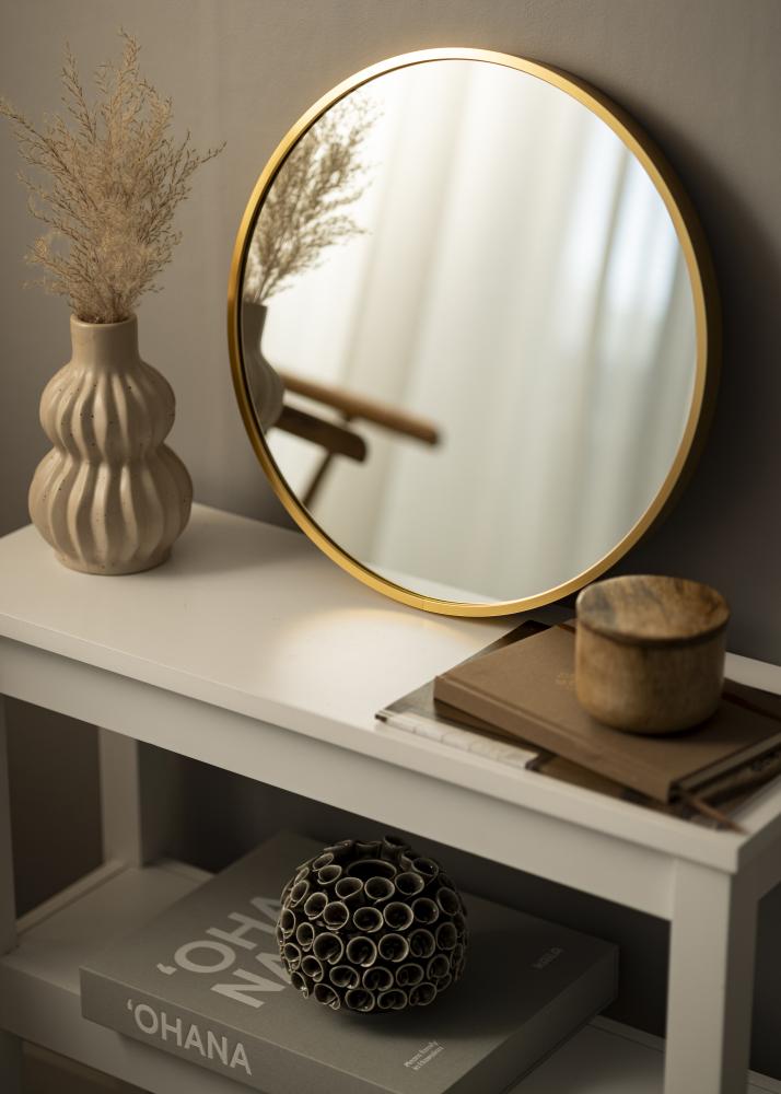 KAILA Round Mirror - Edge Gold 40 cm Ø