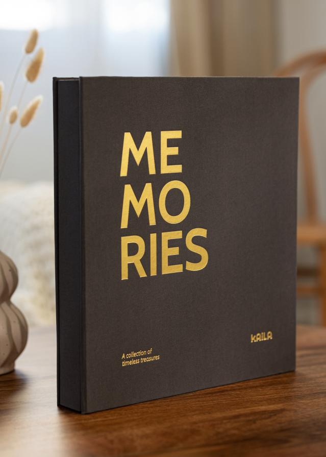 KAILA Fotoalbum Memories Sort - 600 Billeder i 10x15 cm