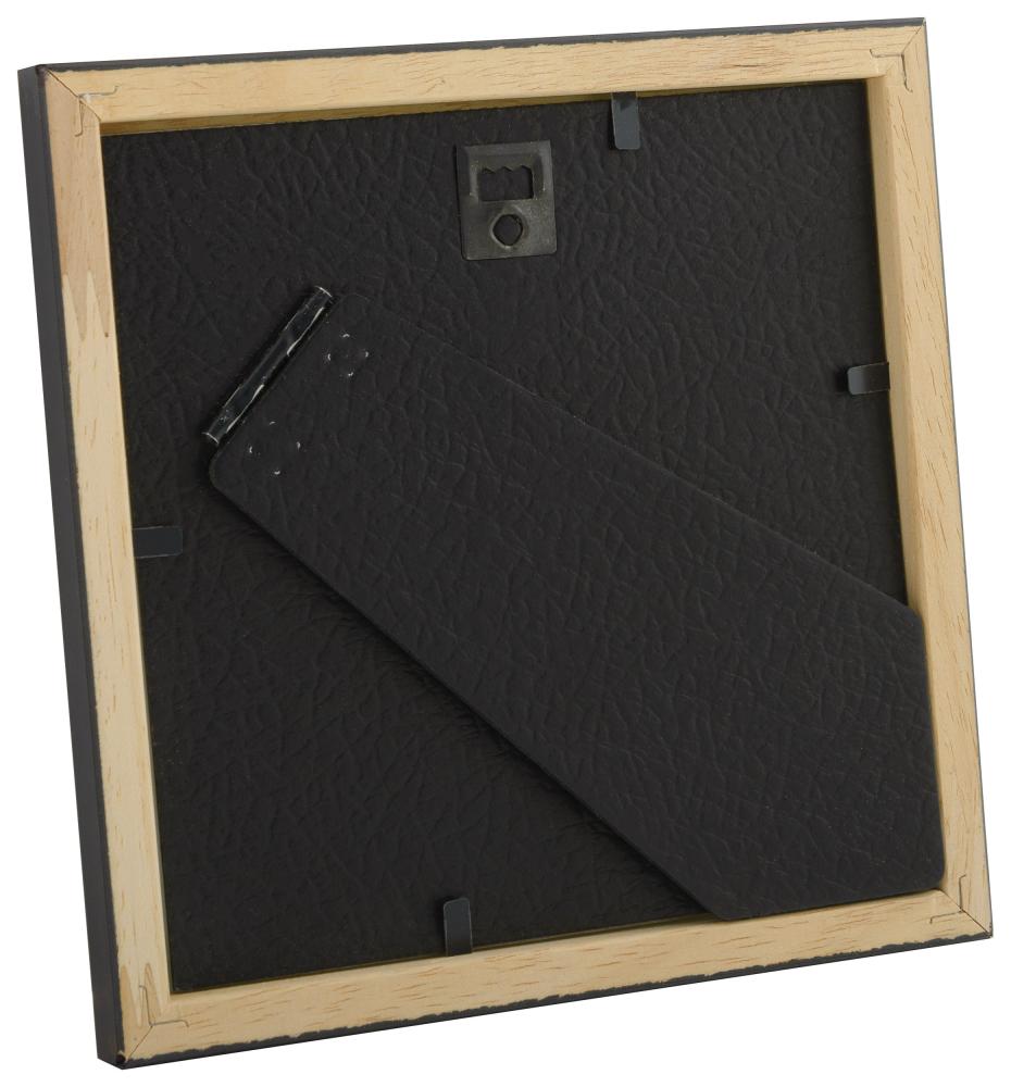 Ramme Slim Mat antirefleksglas Sort 15x15 cm