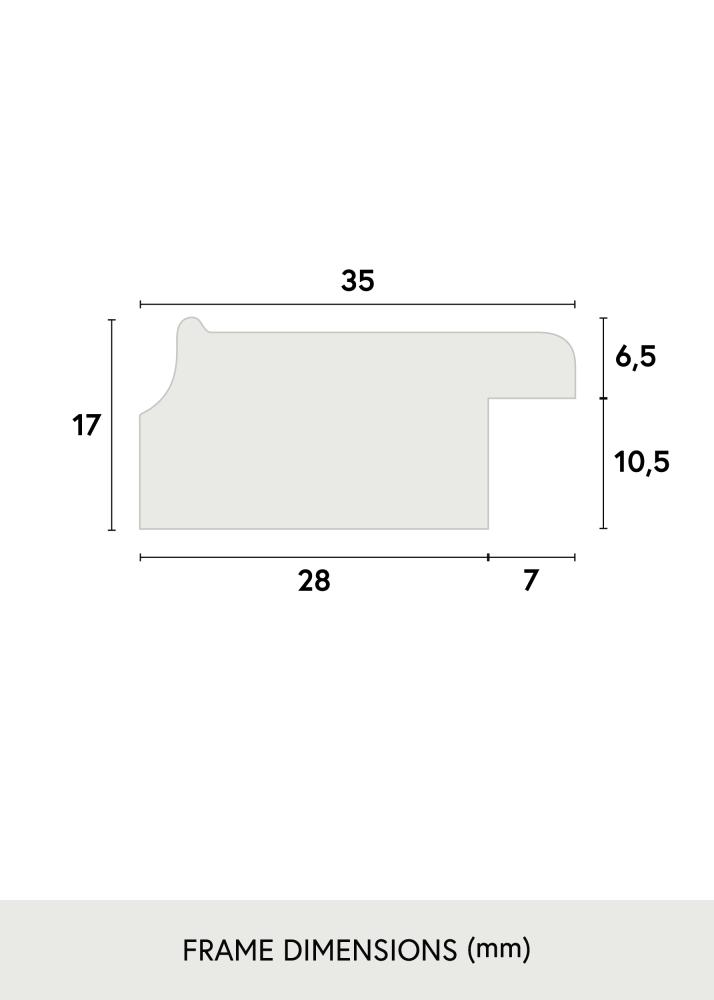 Ramme Grace Akrylglas Guld 40x60 cm