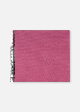 Bella Vista Spiralalbum Fuchsia - 35x30 cm (40 Sorte sider / 20 blade)