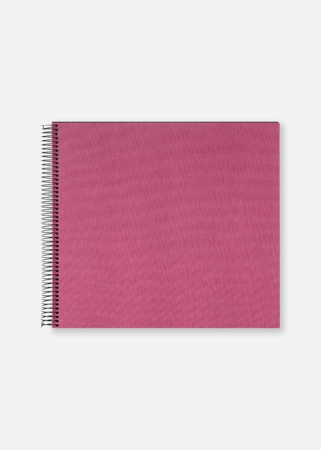 Bella Vista Spiralalbum Fuchsia - 35x30 cm (40 Sorte sider / 20 blade)