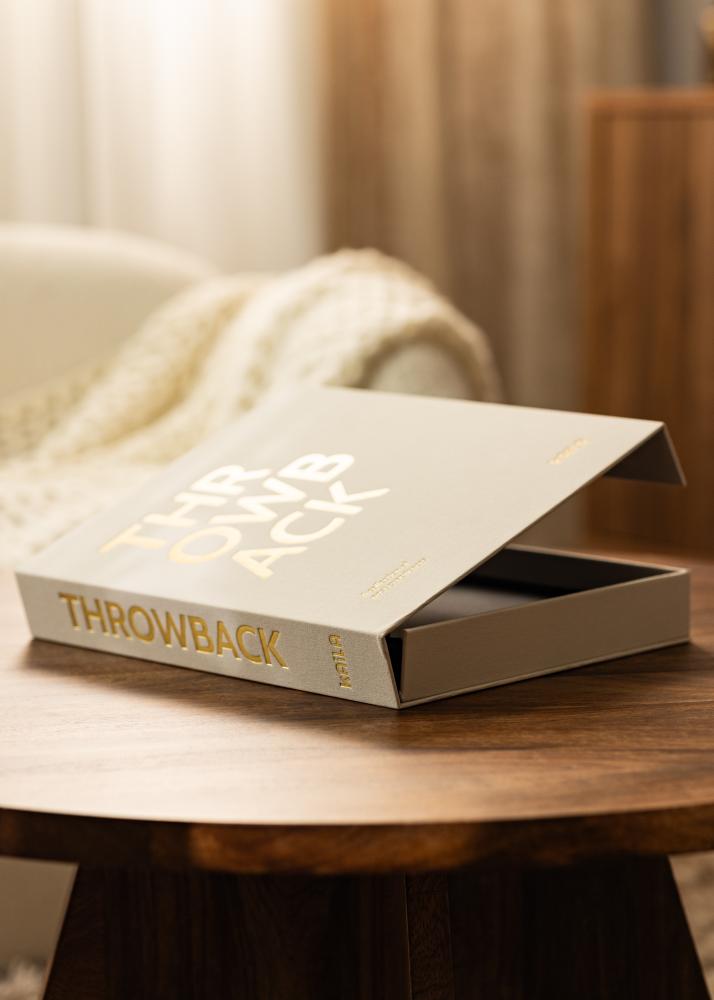 KAILA THROWBACK Cream - Coffee Table Photo Album (60 Sorte Sider / 30 Blade)