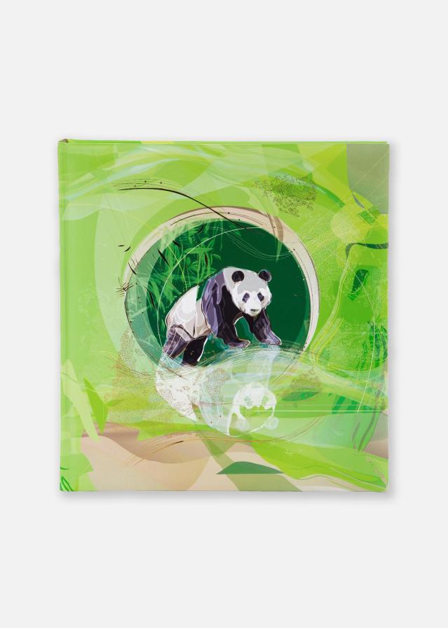 Panda Fotoalbum Grøn - 30x31 cm (60 Hvide sider / 30 blade)