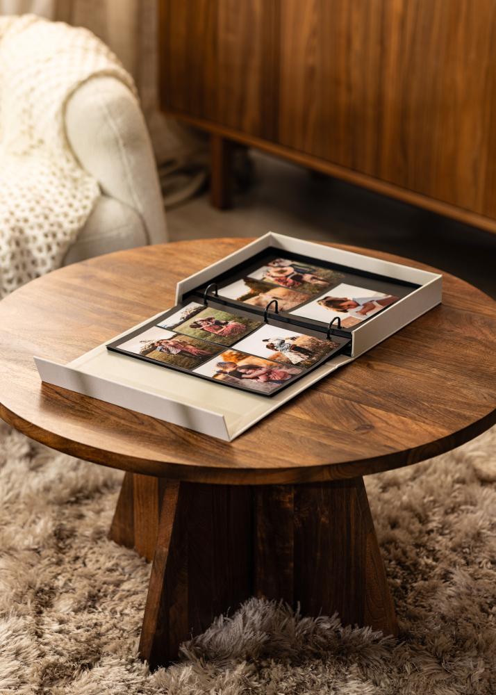 KAILA THROWBACK Cream - Coffee Table Photo Album (60 Sorte Sider / 30 Blade)