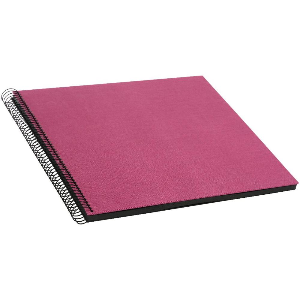 Bella Vista Spiralalbum Fuchsia - 35x30 cm (40 Sorte sider / 20 blade)