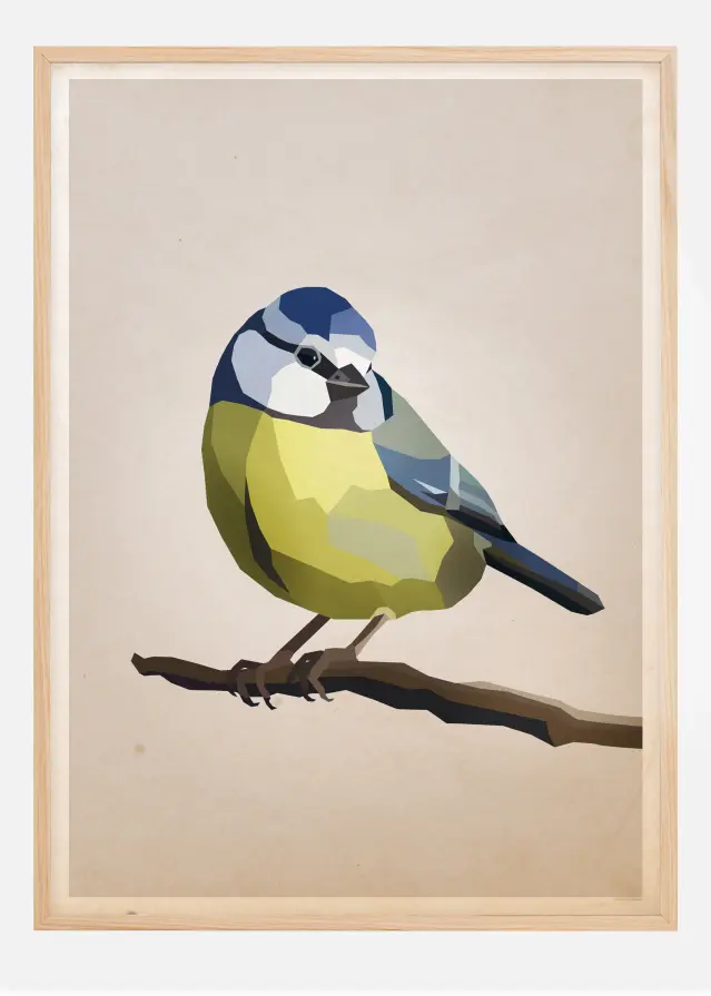 Blue tit Plakat