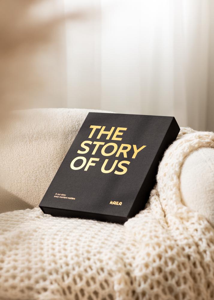 KAILA THE STORY OF US Black - Coffee Table Photo Album (60 Sorte Sidor)