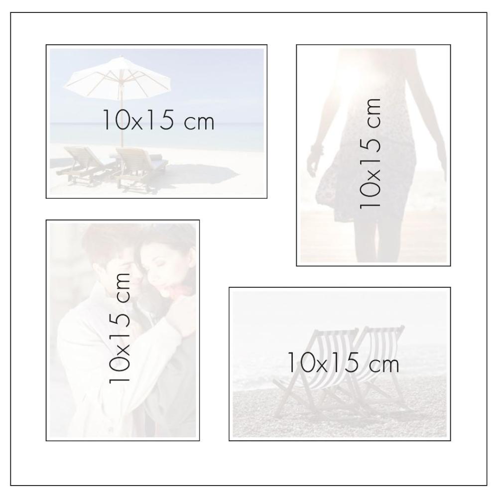 Bella Vista Fotoalbum Sand - 30x31 cm (100 Hvide sider / 50 blade)