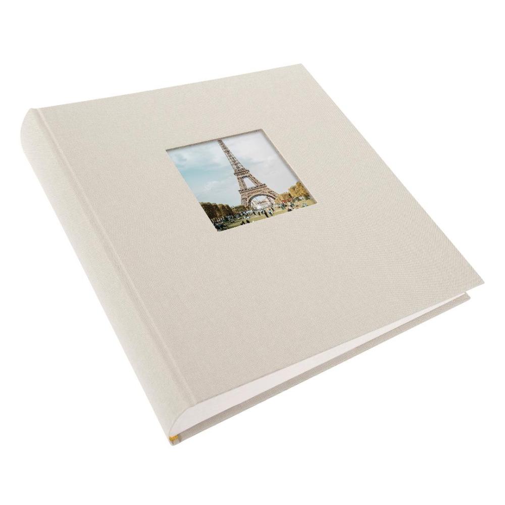 Bella Vista Fotoalbum Sand - 30x31 cm (100 Hvide sider / 50 blade)