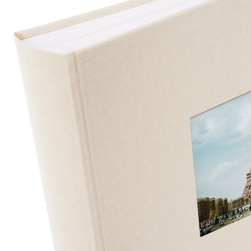 Bella Vista Fotoalbum Sand - 30x31 cm (100 Hvide sider / 50 blade)