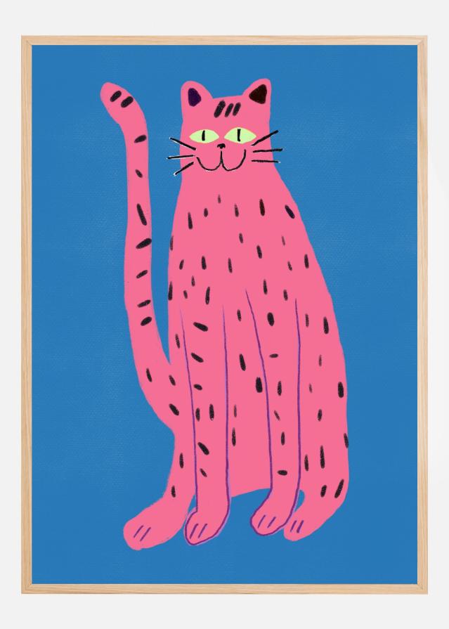 Pink cat Plakat