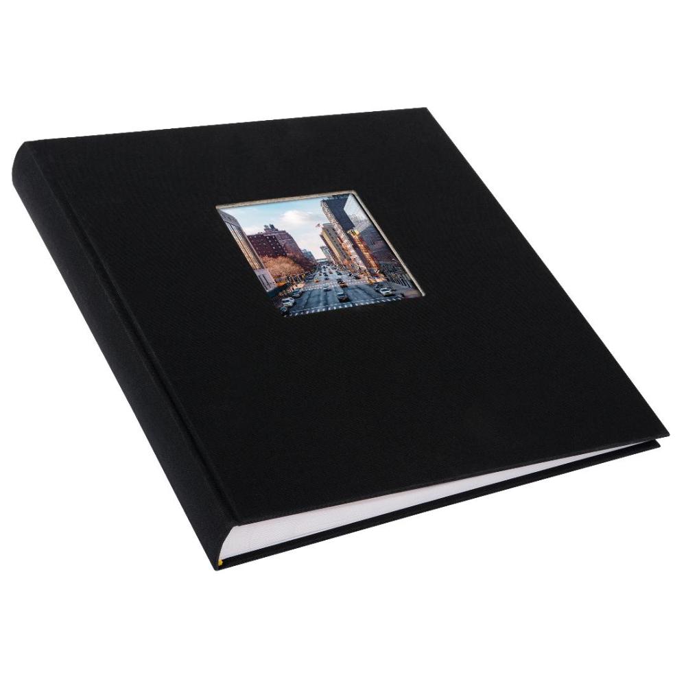 Bella Vista Fotoalbum Sort - 30x31 cm (100 Hvide sider / 50 blade)