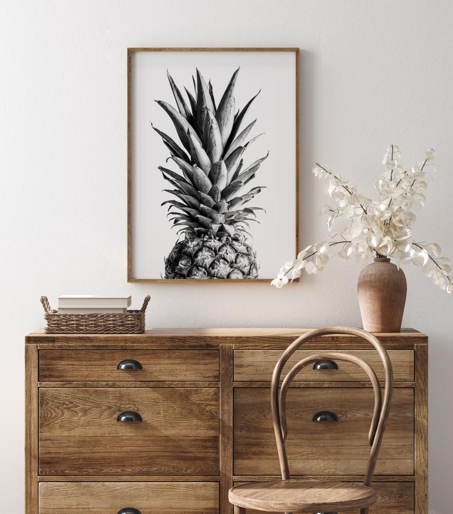 Pineapple Bw Plakat