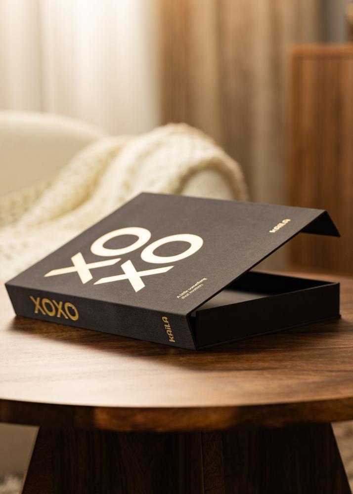 KAILA XOXO Black - Coffee Table Photo Album (60 Sorte Sider / 30 Blade)