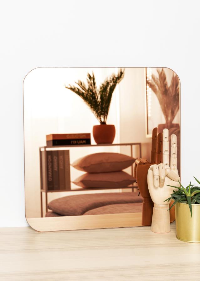 KAILA Spejl Square Rose Gold 40x40 cm