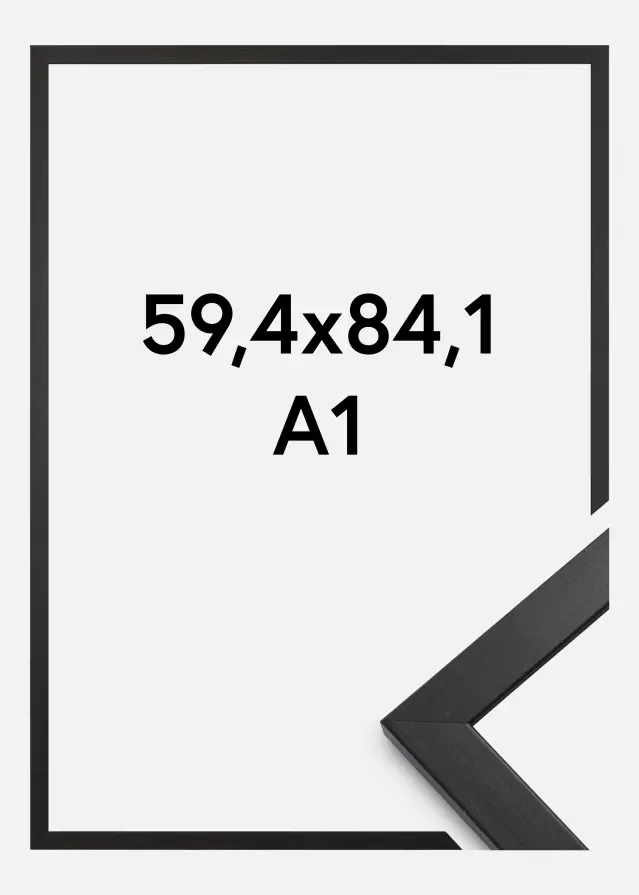 Ramme Stilren Akrylglas Sort 59,4x84,1 cm (A1)