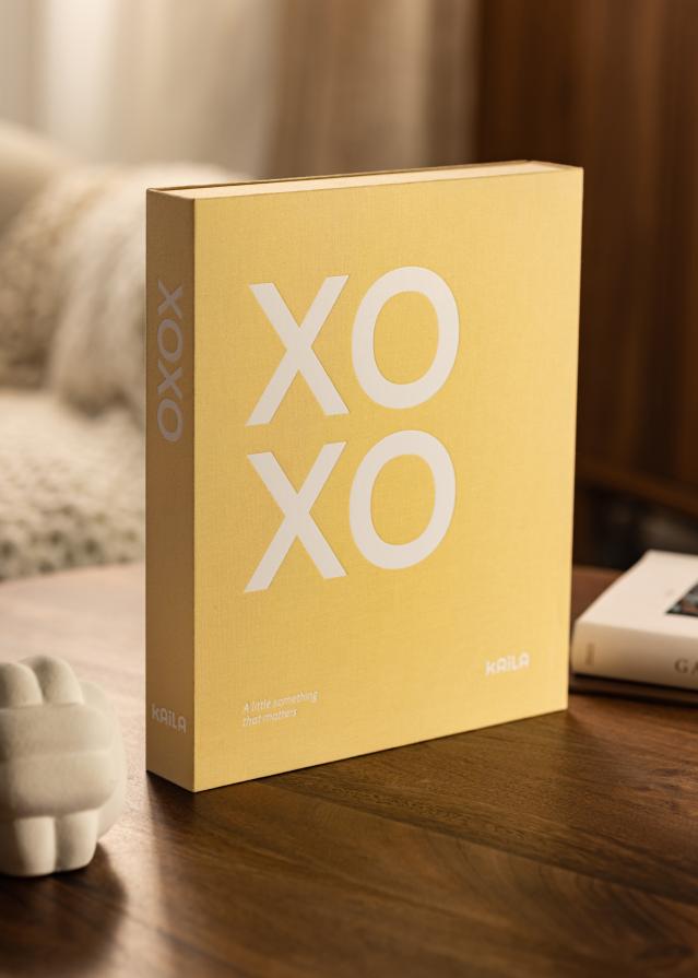 KAILA XOXO Yellow - Coffee Table Photo Album (60 Sorte Sider / 30 Blade)