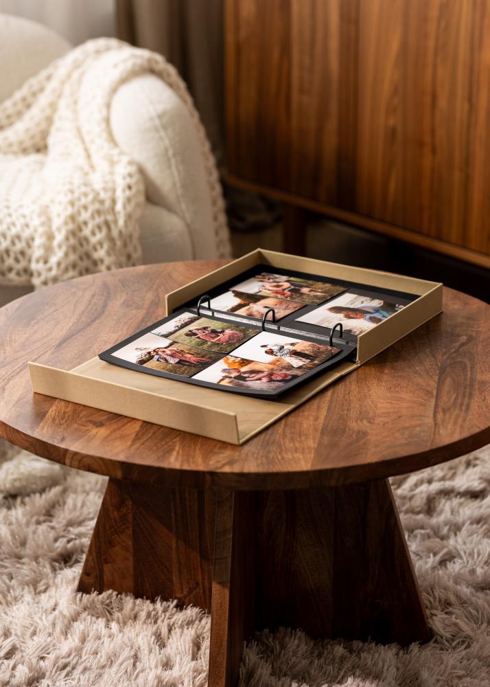 KAILA MEMORIES Vanilla - Coffee Table Photo Album (60 Sorte Sidor)