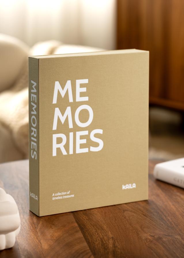 KAILA MEMORIES Vanilla - Coffee Table Photo Album (60 Sorte Sidor)