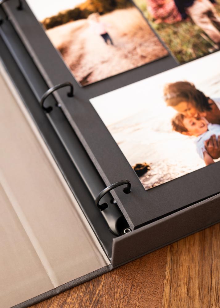 KAILA FAMILY Black - Coffee Table Photo Album (60 Sorte Sidor)