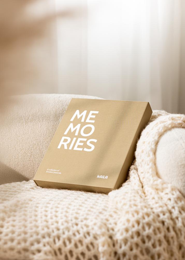 KAILA MEMORIES Vanilla - Coffee Table Photo Album (60 Sorte Sidor)