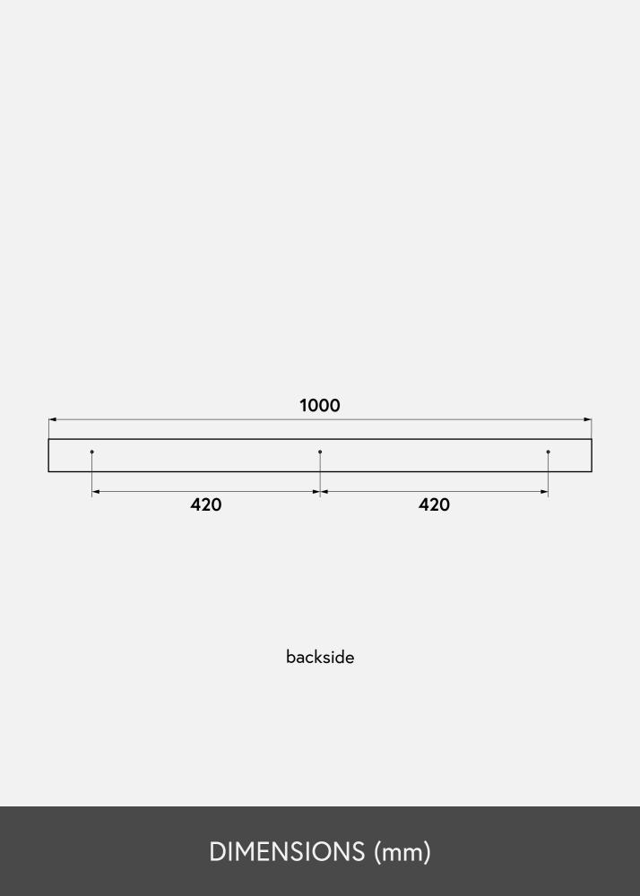 KAILA Billedhylde Bambus 100 cm